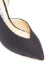 Detail View - Click To Enlarge - JIMMY CHOO - 'Sophia 85' glitter coated leather d'Orsay pumps