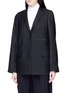 Front View - Click To Enlarge - JIL SANDER - Slit suiting blazer