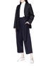 Figure View - Click To Enlarge - JIL SANDER - Slit suiting blazer