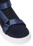 Detail View - Click To Enlarge - BRANDBLACK - 'Tabi' strap sock knit sandals