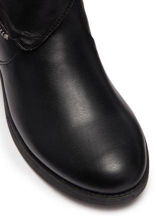 Detail View - Click To Enlarge - SAM EDELMAN - 'Becka Tessa' double zip faux leather kids boots