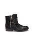 Main View - Click To Enlarge - SAM EDELMAN - 'Becka Tessa' double zip faux leather kids boots