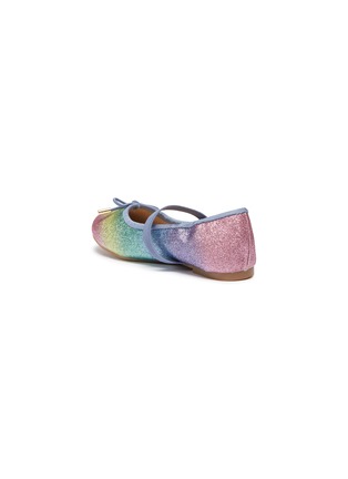 Figure View - Click To Enlarge - SAM EDELMAN - 'Felicia' strappy rainbow glitter toddler ballet flats