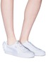 Front View - Click To Enlarge - PUMA - 'Basket Bow' satin leather sneakers