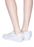Figure View - Click To Enlarge - PUMA - 'Basket Bow' satin leather sneakers