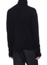 Back View - Click To Enlarge - ZIGGY CHEN - Detachable collar raw edge cashmere sweater