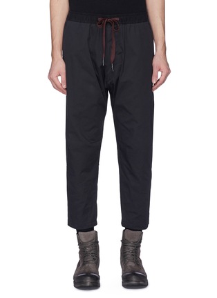 Main View - Click To Enlarge - ZIGGY CHEN - Darted twill jogging pants