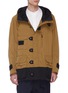 Main View - Click To Enlarge - ZIGGY CHEN - Colourblock raglan sleeve hooded jacket