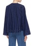 Back View - Click To Enlarge - ELIZABETH AND JAMES - 'Orchid' geometric embroidered wide sleeve top