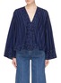 Main View - Click To Enlarge - ELIZABETH AND JAMES - 'Orchid' geometric embroidered wide sleeve top