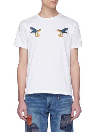 Main View - Click To Enlarge - FDMTL - Hummingbird embroidered T-shirt
