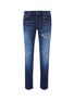 Main View - Click To Enlarge - FDMTL - Stripe outseam ripped skinny jeans