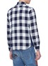 Back View - Click To Enlarge - FDMTL - CORDURA® mesh outseam gingham check shirt