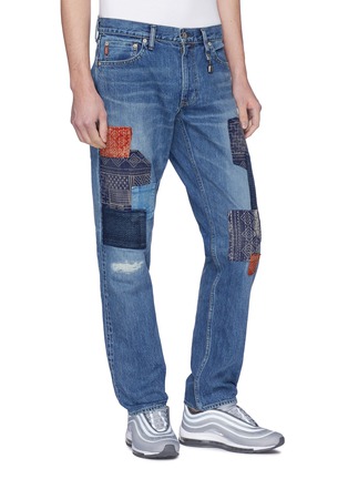 Front View - Click To Enlarge - FDMTL - Bandana panel jeans