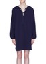 Main View - Click To Enlarge - ELIZABETH AND JAMES - 'Jasmine' gathered sleeve tie neck dress