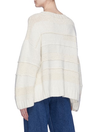 Back View - Click To Enlarge - ELIZABETH AND JAMES - 'Torry' panelled cashmere-silk sweater
