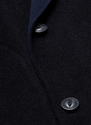  - RAG & BONE - 'Principle' contrast lapel reversible wool-blend coat