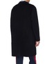 Back View - Click To Enlarge - RAG & BONE - 'Principle' contrast lapel reversible wool-blend coat