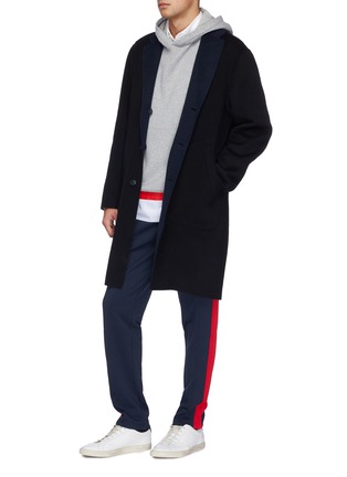 Figure View - Click To Enlarge - RAG & BONE - 'Principle' contrast lapel reversible wool-blend coat
