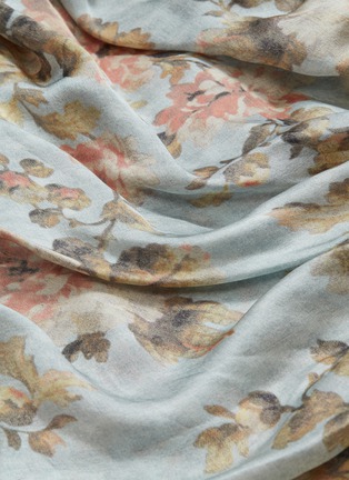  - ZIMMERMANN - 'Elixir' ruched ruffle patchwork floral print silk dress