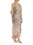 Back View - Click To Enlarge - ZIMMERMANN - 'Elixir' ruched ruffle patchwork floral print silk dress