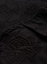 Detail View - Click To Enlarge - ZIMMERMANN - 'Tempest' pompom border floral embroidered silk smock dress
