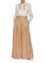 Figure View - Click To Enlarge - ZIMMERMANN - Pleated silk wide leg pants