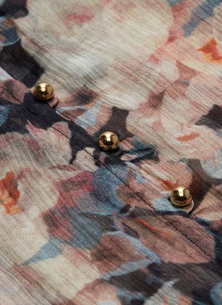 Detail View - Click To Enlarge - ZIMMERMANN - 'Tempest Frolic' belted floral print silk georgette dress
