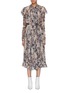 Main View - Click To Enlarge - ZIMMERMANN - 'Tempest Frolic' belted floral print silk georgette dress