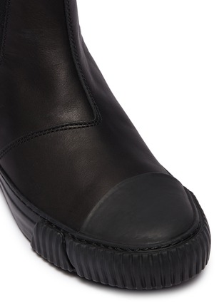 Detail View - Click To Enlarge - BOTH - Colourblock rubber counter leather Chelsea sneaker boots