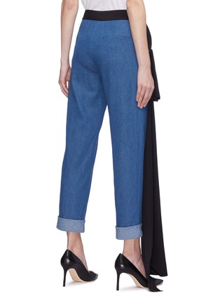 Back View - Click To Enlarge - HELLESSY - 'Romeo' sash drape panel jeans