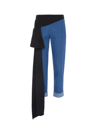 Main View - Click To Enlarge - HELLESSY - 'Romeo' sash drape panel jeans
