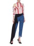 Figure View - Click To Enlarge - HELLESSY - 'Duquette' double layered stripe shirt