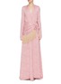 Main View - Click To Enlarge - HELLESSY - 'Emerson' fringed jacquard wrap dress