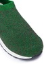 Detail View - Click To Enlarge - WINK - 'Liquorice' low top glitter Lurex knit kids sneakers