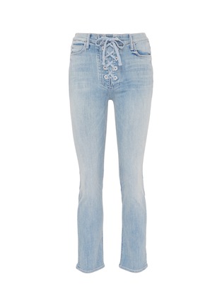 Main View - Click To Enlarge - MOTHER - 'The Dazzler' lace-up jeans