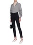 Figure View - Click To Enlarge - MOTHER - 'The Swooner' scalloped lace cuff jeans
