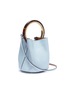 Figure View - Click To Enlarge - MARNI - 'Pannier' small tortoiseshell ring handle leather crossbody bag