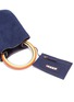 Detail View - Click To Enlarge - MARNI - 'Pannier' small ring handle suede crossbody bag