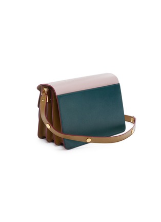 Figure View - Click To Enlarge - MARNI - 'Trunk' colourblock leather shoulder bag