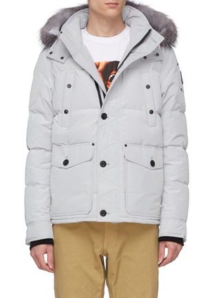 Main View - Click To Enlarge - MOOSE KNUCKLES - 'Port Dufferin' fox fur trim hooded down puffer jacket