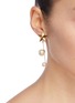 Figure View - Click To Enlarge - JENNIFER BEHR - Faux pearl moon and star drop mismatched earrings