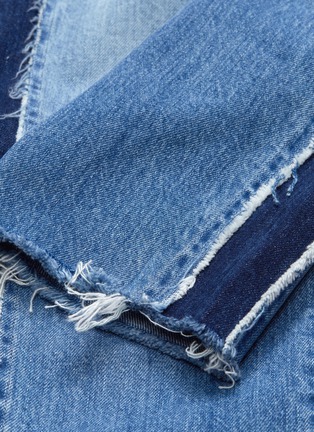  - 3X1 - 'W3 Cora Crop' frayed stripe outseam jeans