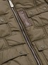  - 10408 - Contrast inner sleeve padded bomber jacket