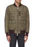 Main View - Click To Enlarge - 10408 - Contrast inner sleeve padded bomber jacket