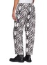 Back View - Click To Enlarge - 10408 - Geometric print twill jogging pants