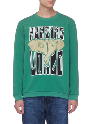 Main View - Click To Enlarge - 10408 - Logo elephant graphic print sweatshirt