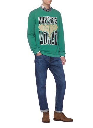 Figure View - Click To Enlarge - 10408 - Logo elephant graphic print sweatshirt