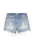 Main View - Click To Enlarge - GRLFRND - 'Jourdan' frayed cuff ripped denim shorts