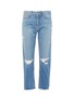 Main View - Click To Enlarge - GRLFRND - 'Helena' frayed staggered cuff ripped jeans